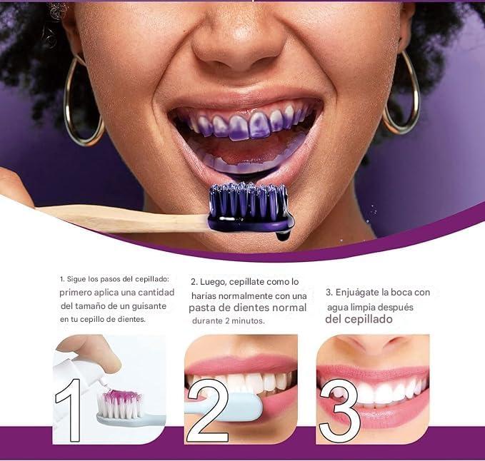 Fórmula Violeta, Equilibra el Color y Mejora el Brillo Dental