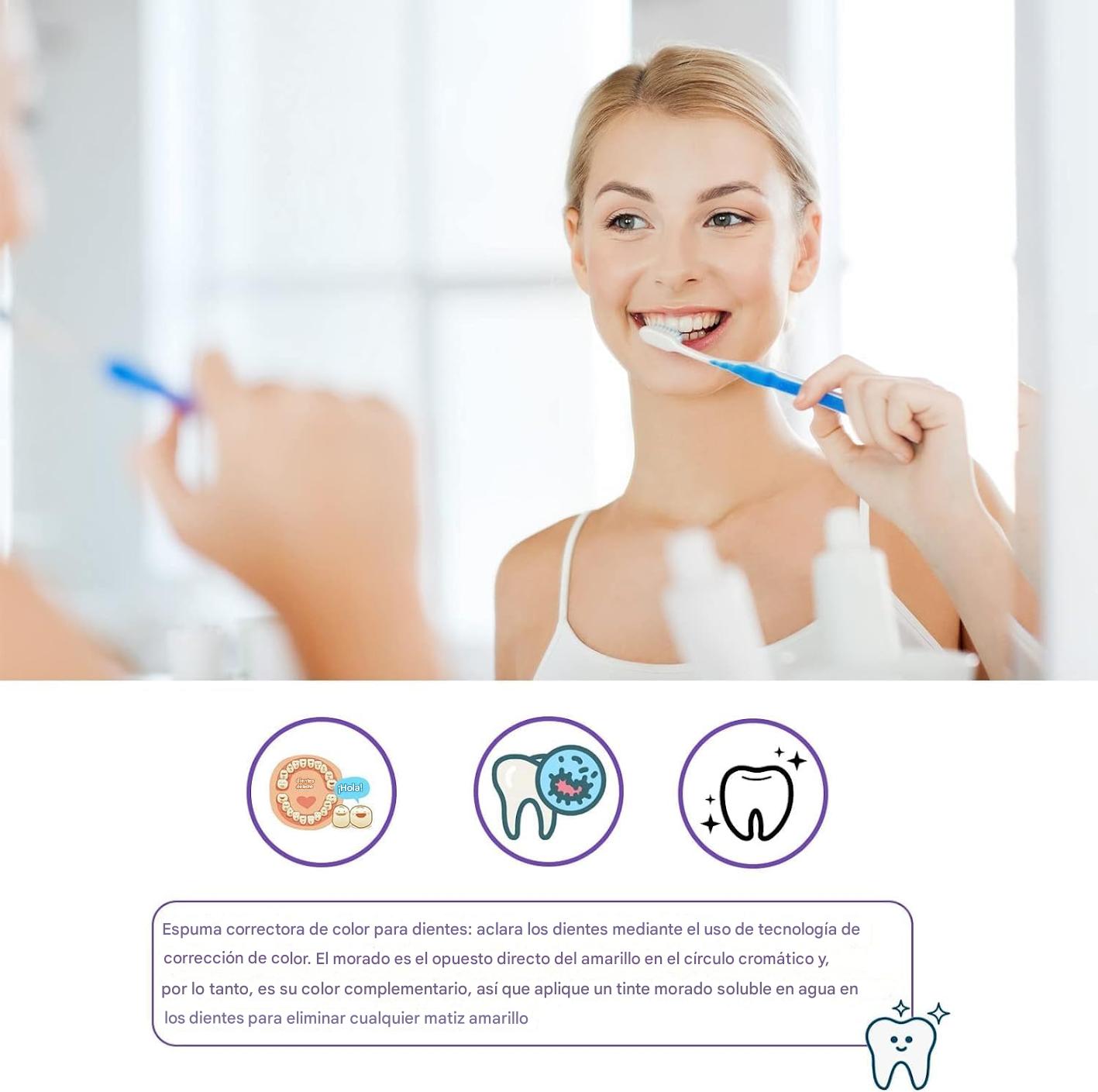 Fórmula Violeta, Equilibra el Color y Mejora el Brillo Dental