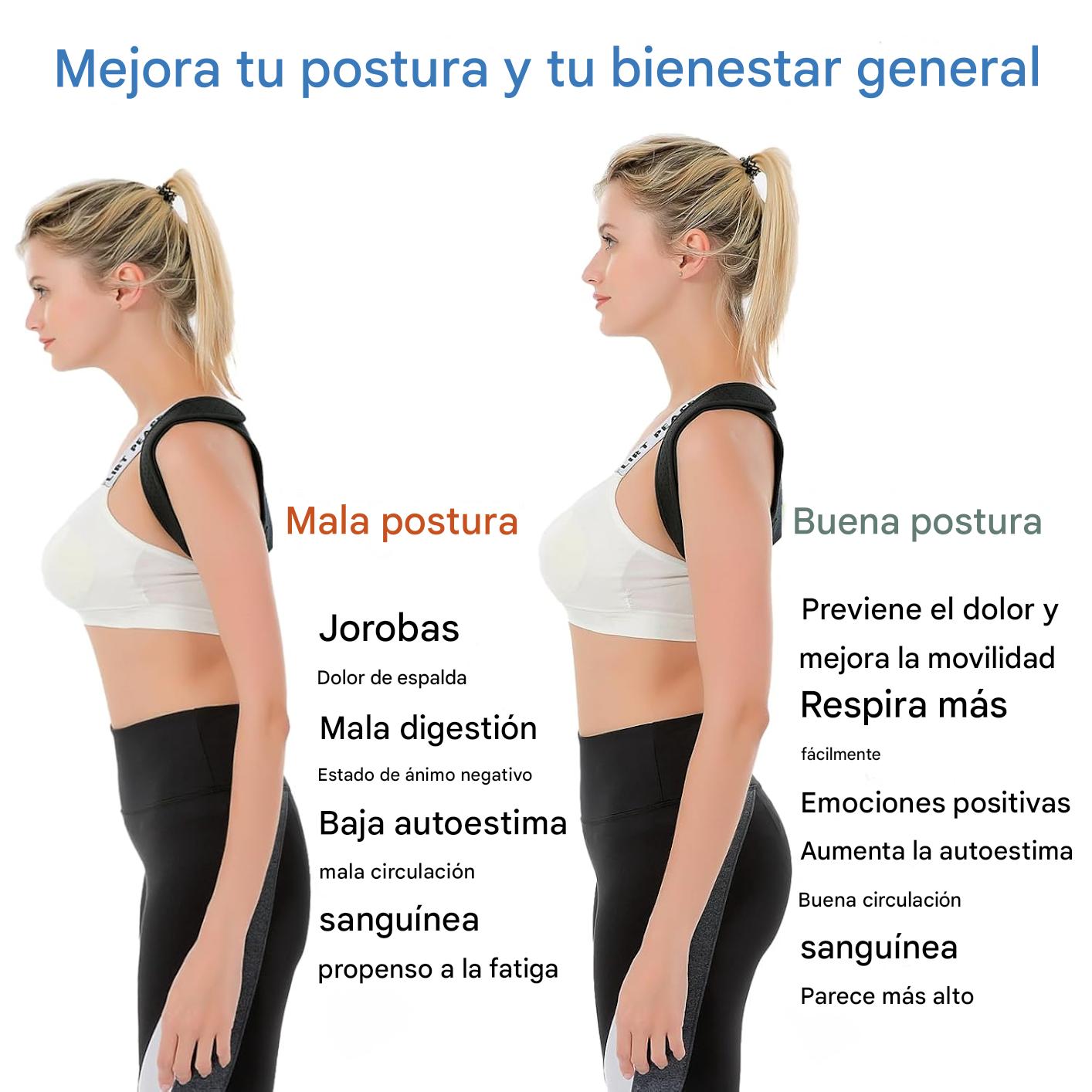 CORRECTOR DE POSTURA INTELIGENTE: SIÉNTETE ERGUIDO, SEGURO Y SIN DOLOR